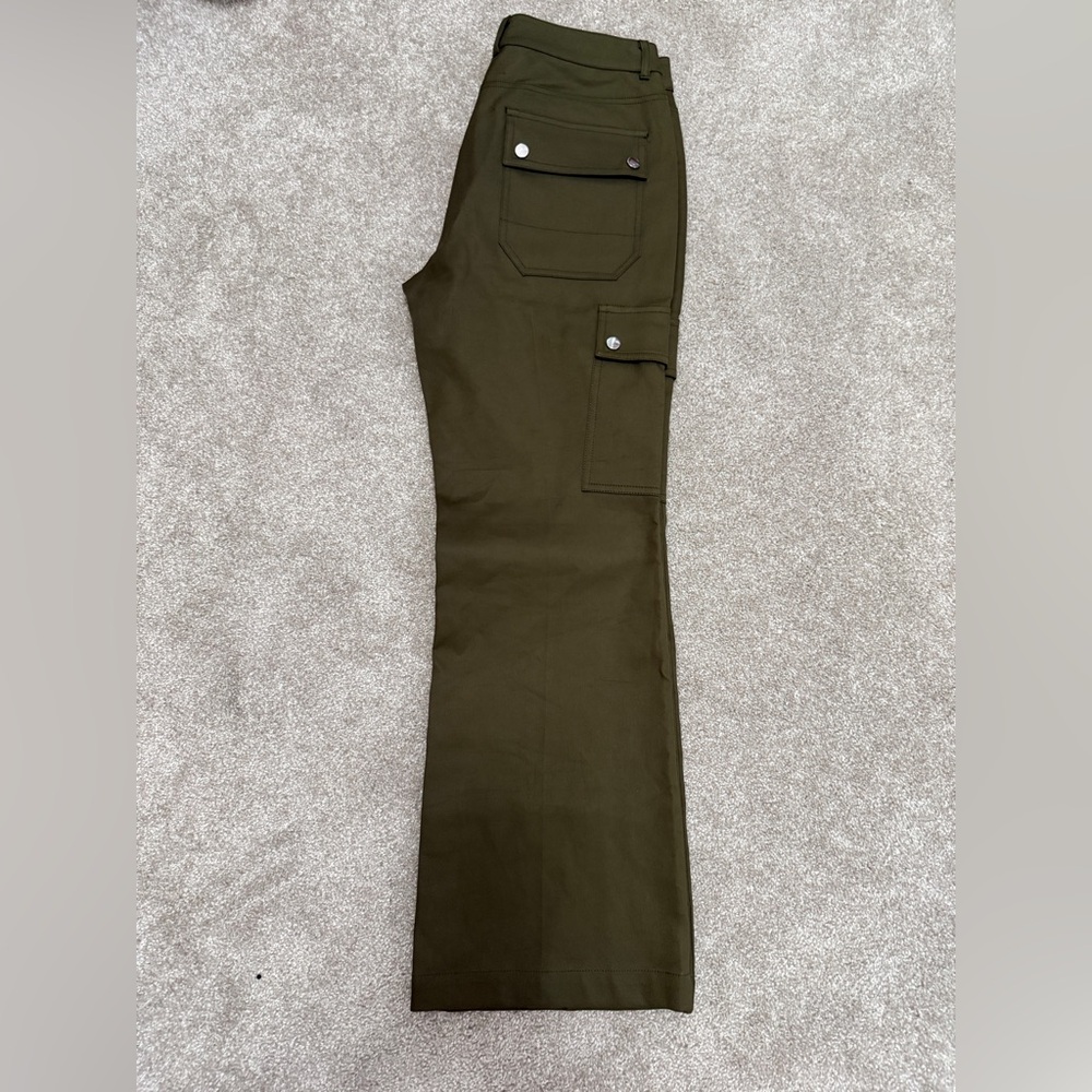 Michael Kors Collection - Spruce Cotton Crop Flare Cargo Pant - size 4 - NWT - Picture 15 of 16